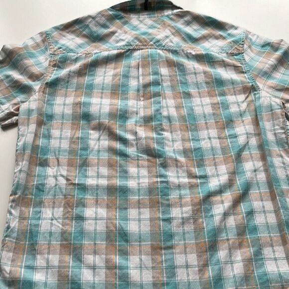 prAna Organic Cotton/Poly Camp Shirt Mens M - Picture 6 of 9